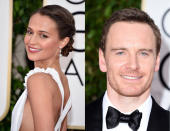 <p>Rumored to have been dating for almost a year, actor Michael Fassbender and girlfriend Alicia Vikander made their awards show debut. While they walked the red carpet separately, they did sit together at the ceremony. Despite their 11-year age gap (small by the standards of this group), the couple is probably bonding over navigating increased fame. This has been a breakout year for Fassbender, who is nominated for his role as Steve Jobs in <i>Jobs, </i>and Vikander, who just graced her first <i>Vogue </i>cover and had buzzworthy roles in <i>The Danish Girl </i>and <i>Ex Machina. (Photo: Getty Images)</i></p>