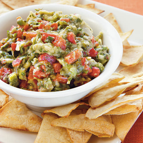 Roasted Garlic, Poblano, and Red Pepper Guacamole