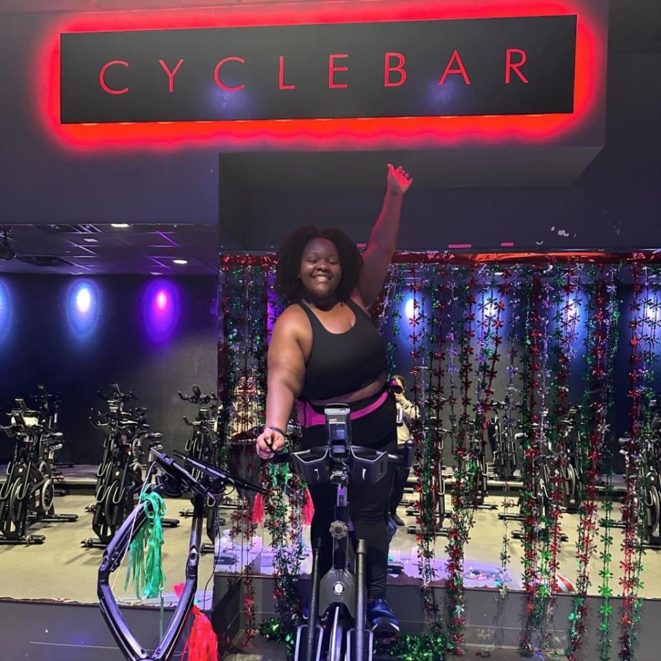 The Belleville resident teaches in Jersey City and Montclair, per News 12 New Jersey. Instagram/@selflovecycle