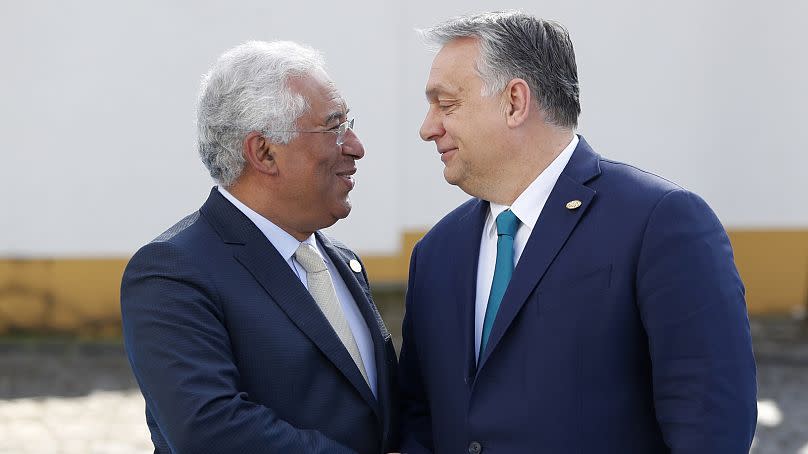 António Costa et Viktor Orbán.