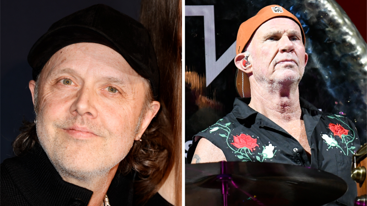  Lar Ulrich of Metallica and Chad Smith of Red Hot Chili Peppers in 2023. 