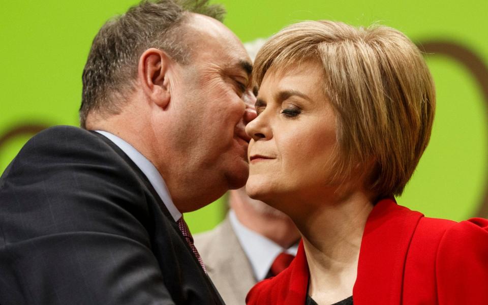 Alex Salmond with Nicola Sturgeon in November 2014 - Shutterstock