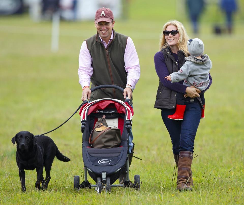 Peter Phillips enjoying a family outing