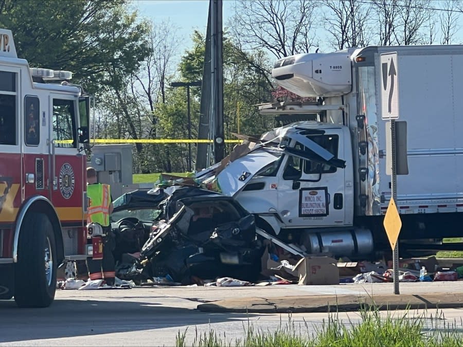 Emergency crews responded to the scene of a multi-vehicle crash on Route 30 in West Manchester Township, York County on Tuesday morning April 16, 2024.