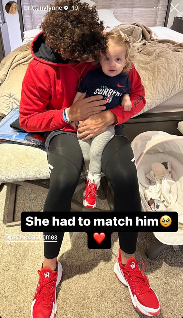 Brittany Mahomes' Daughter Sterling Models a Mini Louis Vuitton Purse