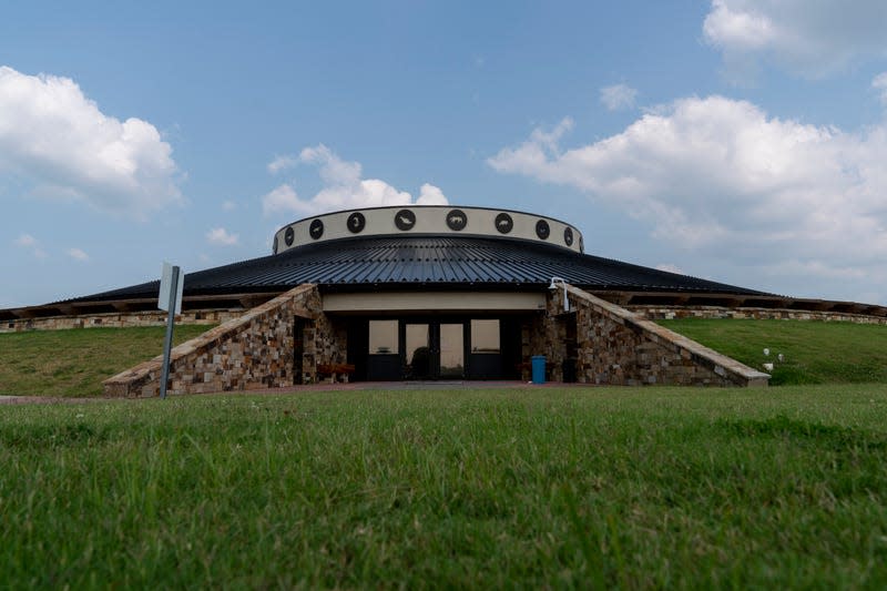 OKMULGEE, OKLAHOMA - July 21: The Muscogee Creek Nation District Court is seen in Okmulgee, Oklahoma on July 21, 2021.