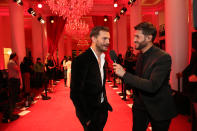 <p>Jamie Dornan photographed for the Fifty Shade Freed Premiere on Feb 6, 2018 in Paris, France. (Photo by Olivier VIGERIE / Contour by Getty Images) </p>