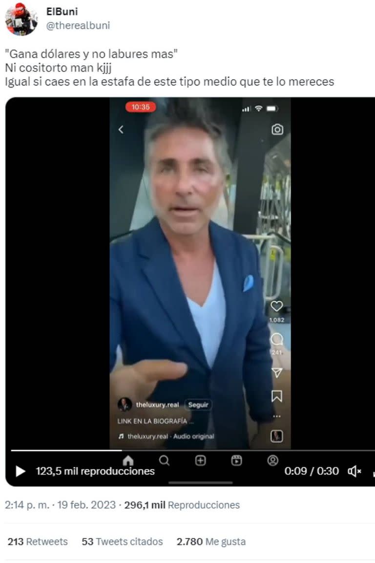 En las redes sociales, los usuarios mostraron su desconfianza con la imagen de Javier Ferrer