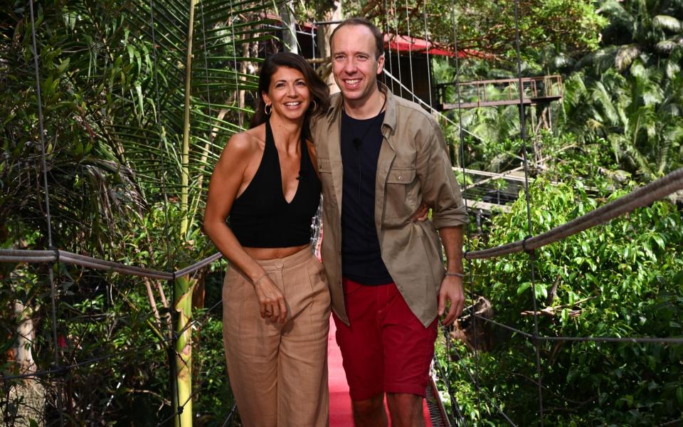 Matt Hancock finished in third place and was greeted by girlfriend Gina Coladangelo - James Gourley/ITV/Shutterstock