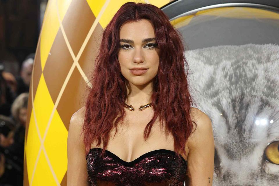 <p>Lia Toby/Getty</p> Dua Lipa at the world premiere of 