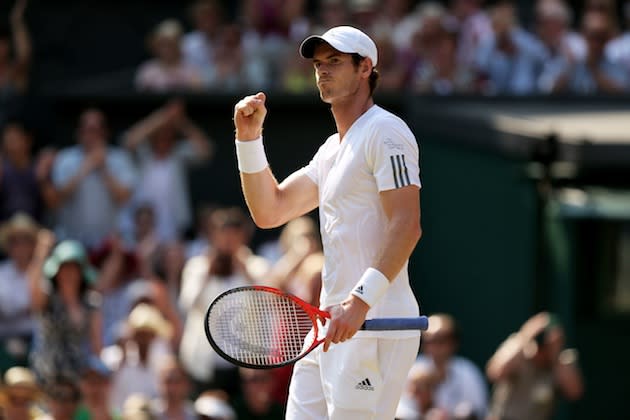 Andy Murray becomes first British male to win at Wimbledon in 77 years