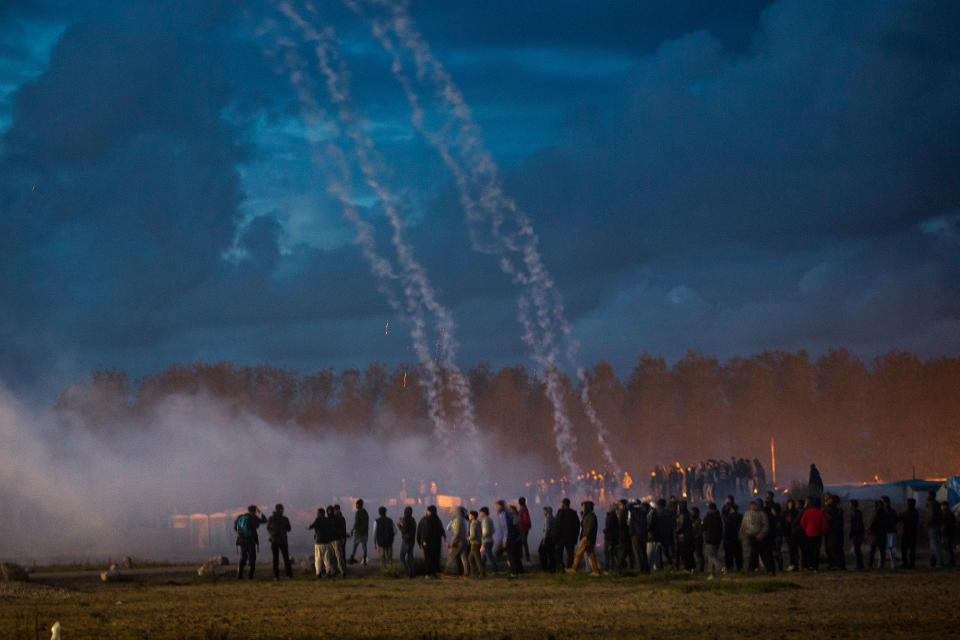 Clearing the ‘jungle’ migrant camp in Calais, France