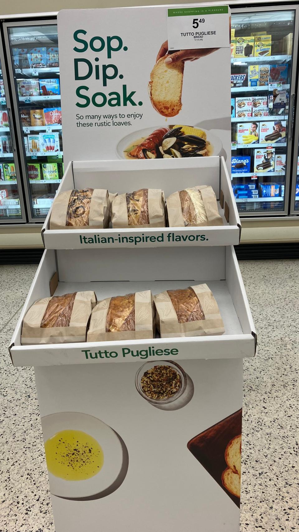 Tutto Pugliese bread is now sold at Publix supermarkets.