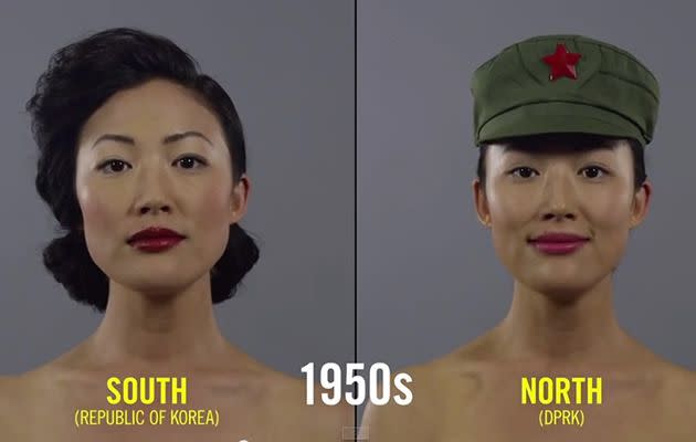 Beauty has changed depending on where you live in Korea. Photo: Youtube.