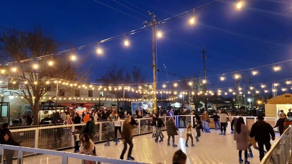 Anderson hosts its holiday skating rink downtown in December and the first week of January 2024.