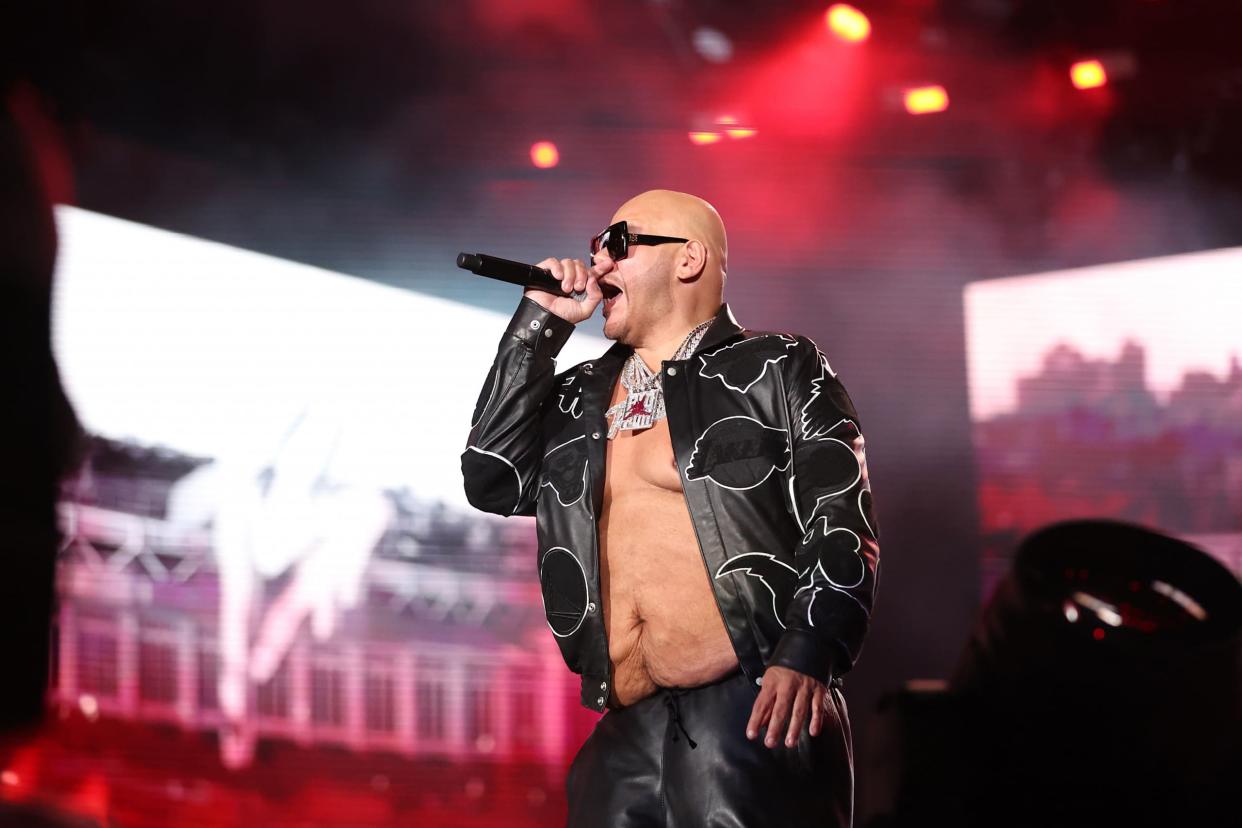 Fat Joe performs onstage during Hip Hop 50 Live at Yankee Stadium on August 11, 2023 in New York City.