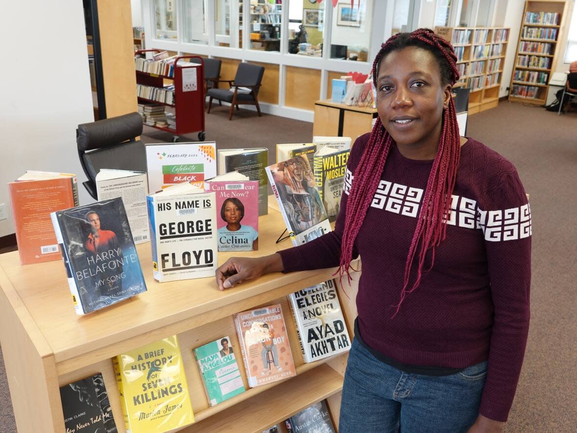 Renée Kokonya Sullivan noticed there was a lack of books by Black authors at her local library a couple years ago and helped add to the collection. (Giacomo Panico/CBC - image credit)
