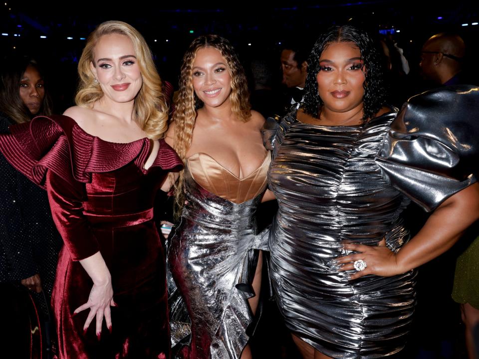 Adele, Beyonce and Lizzo at THE 65TH ANNUAL GRAMMY AWARDS