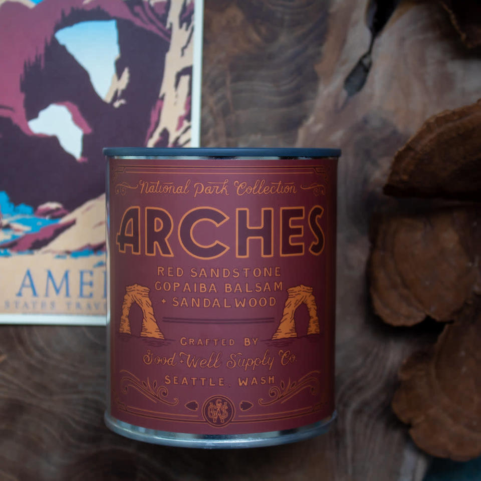 Arches candle, van camping accessories