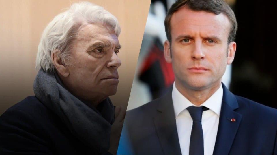 Bernard Tapie et Emmanuel Macron (Photo d'illustration) - Montage photo AFP - BFMTV