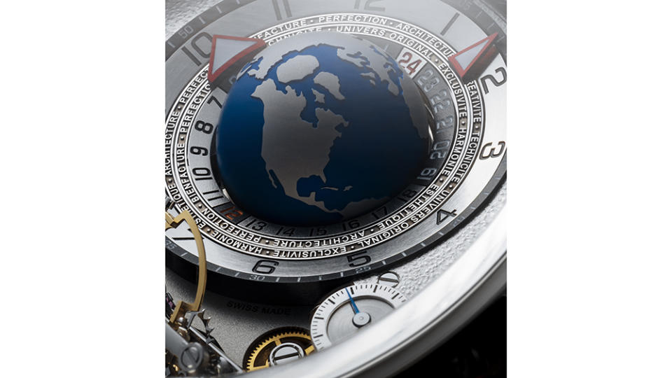 A close-up look at the figure’s dial - Credit: Courtesy of Greubel Forsey