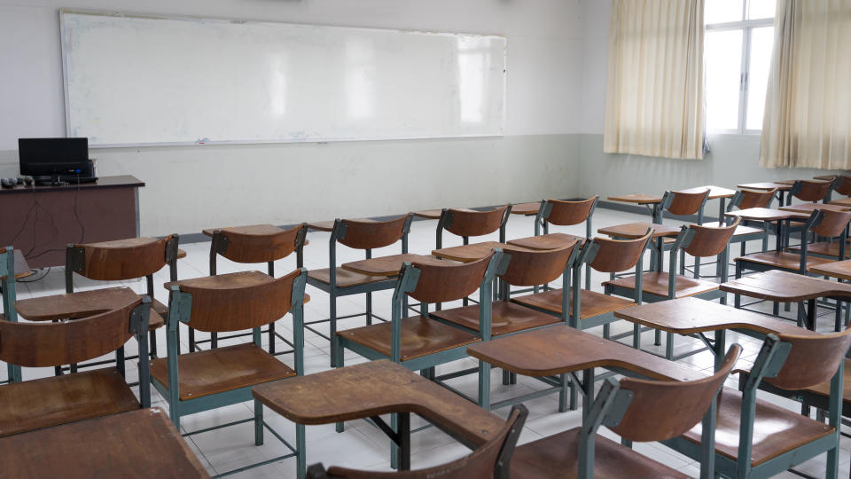 College campuses and classrooms are pretty much empty during the coronavirus shutdown. (Getty Commercial Images)