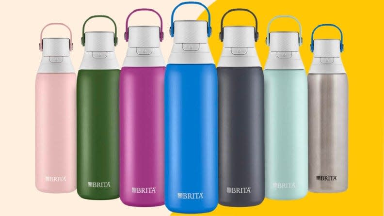 Credit:                      Brita / Reviewed                                             Stay hydrated with a colorful water bottle.