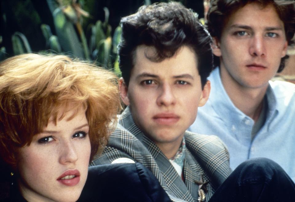 'Pretty in Pink.' L-R Molly Ringwald, Jon Cryer, Andrew McCarthy 