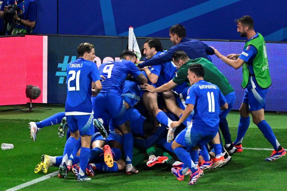 Zaccagni reveals Italy players hurt themselves while celebrating goal vs. Croatia