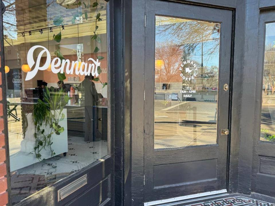 Pennant Coffee opened in the former Leslie Space at 930 W. Douglas on Saturday.