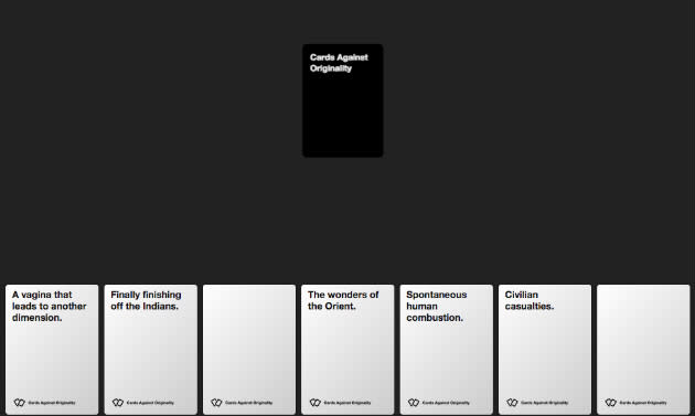 Cards Against Humanity' brings the raunch to the web in unofficial