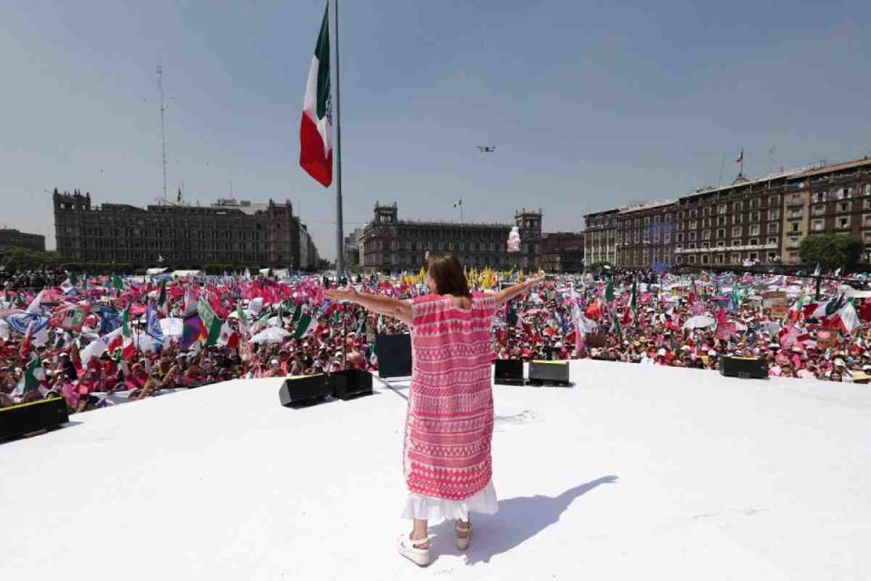 marea rosa xochitl galvez cierre campaña pan pri prd