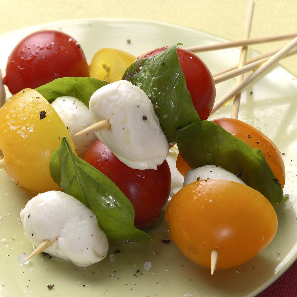 Tomato-Basil Skewers