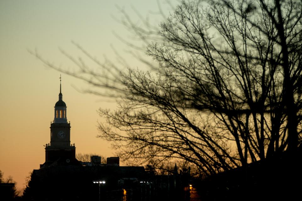 The Howard University Campus at sunrise in Washington, Saturday, Dec. 19, 2015. (AP Photo/Andrew Harnik)