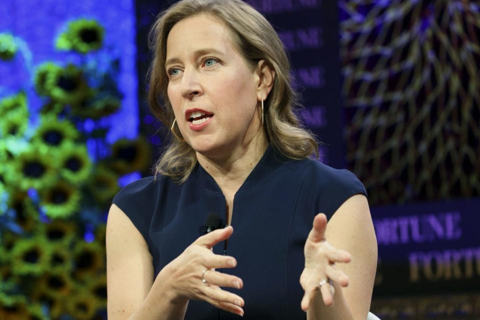 Susan Wojcicki, chief executive officer of YouTube Inc., speaks during the Fortune Most Powerful Women Summit in Dana Point, California, U.S., on Tuesday, Oct. 18, 2016. The summit gathers the preeminent women in businessalong with select leaders in government, philanthropy, education and the artsfor wide-ranging conversations and features one-on-one interviews, panel discussions, interactive breakout sessions and high-level networking. Photographer: Patrick T. Fallon/Bloomberg via Getty Images