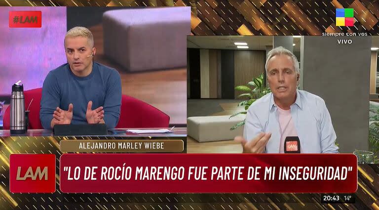 Marley habló de su noviazgo con Rocío Marengo (Foto: captura TV)