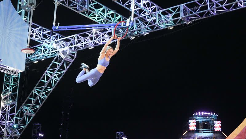 Mady Howard competes in the national finals on Season 15 of “American Ninja Warrior.” 