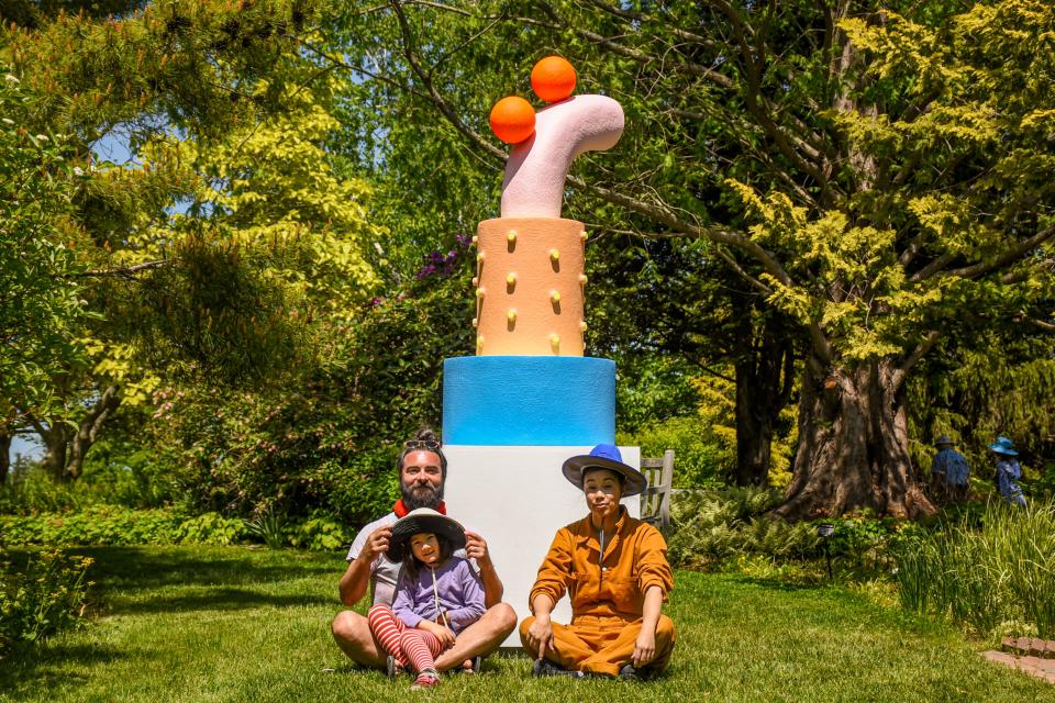 "CHIAOZZA: A Sculpture Exhibition" was created by artists  Adam Frezza and Terri Chiao, known collaboratively as CHIAOZZA.