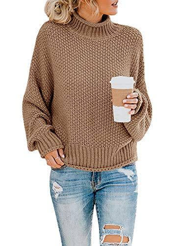 17) Womens Turtleneck Oversized Sweaters