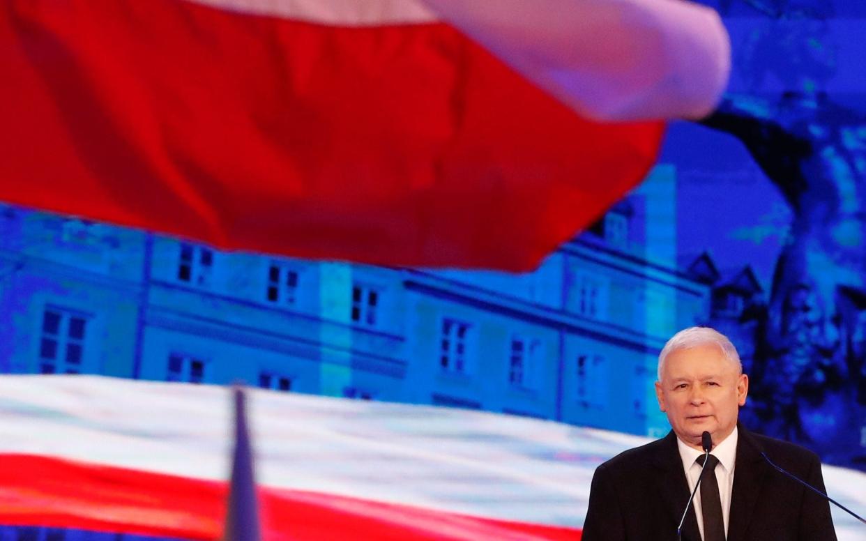 Jaroslaw Kaczynski, the leader of the governing party, said Poland should sever the last vestiges of Russian influence - REUTERS