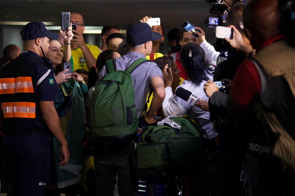 Coutinho is swamped by fans