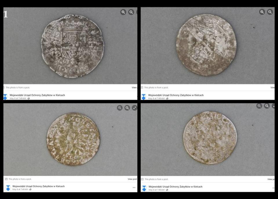 The hoard included multiple different types of coins made from both silver and gold, suggesting they were given as payment or an offering to the fraudster, officials said.