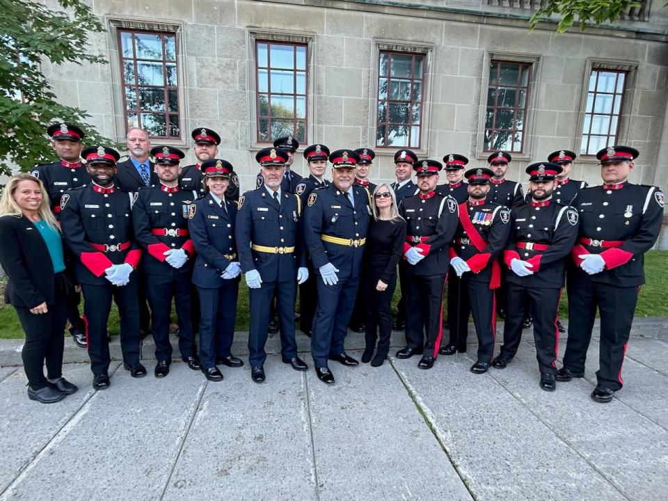 Members of the Windsor Police Service pictured in Ottawa, posted on Sunday, Sept. 24, 2024. 