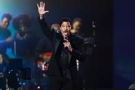 <p>Lionel Richie performs onstage during the MusiCares Persons of the Year event honoring Berry Gordy and Smokey Robinson at the Los Angeles Convention Center on Feb. 3 in Los Angeles, California.</p>