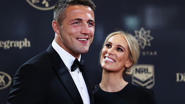 Sam and Phoebe at the Dally M Awards. Image: Getty