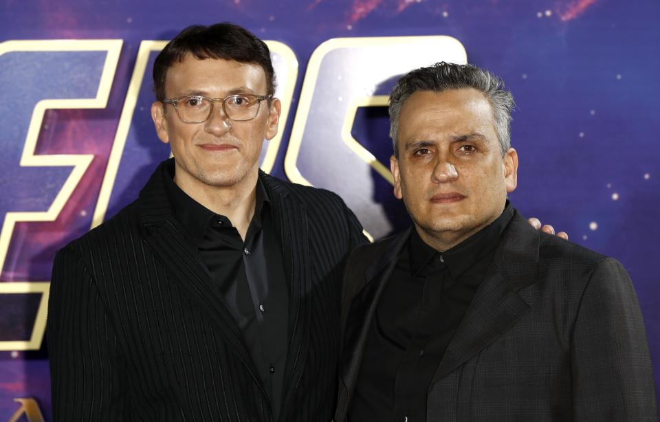 LONDON, ENGLAND - APRIL 10:  Directors Anthony Russo and Joseph Russo attend the 