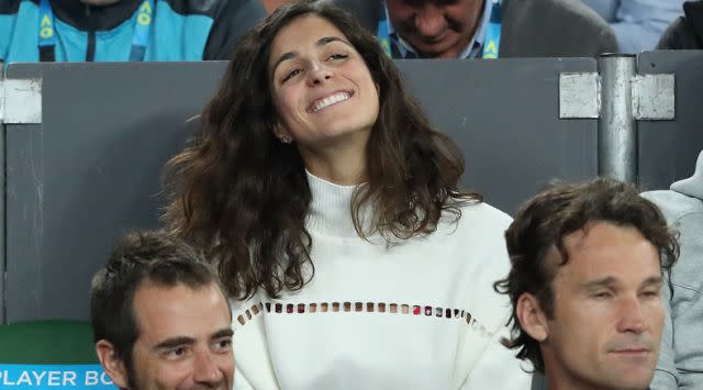 Perello watches Nadal at the Australian Open. Image: Getty