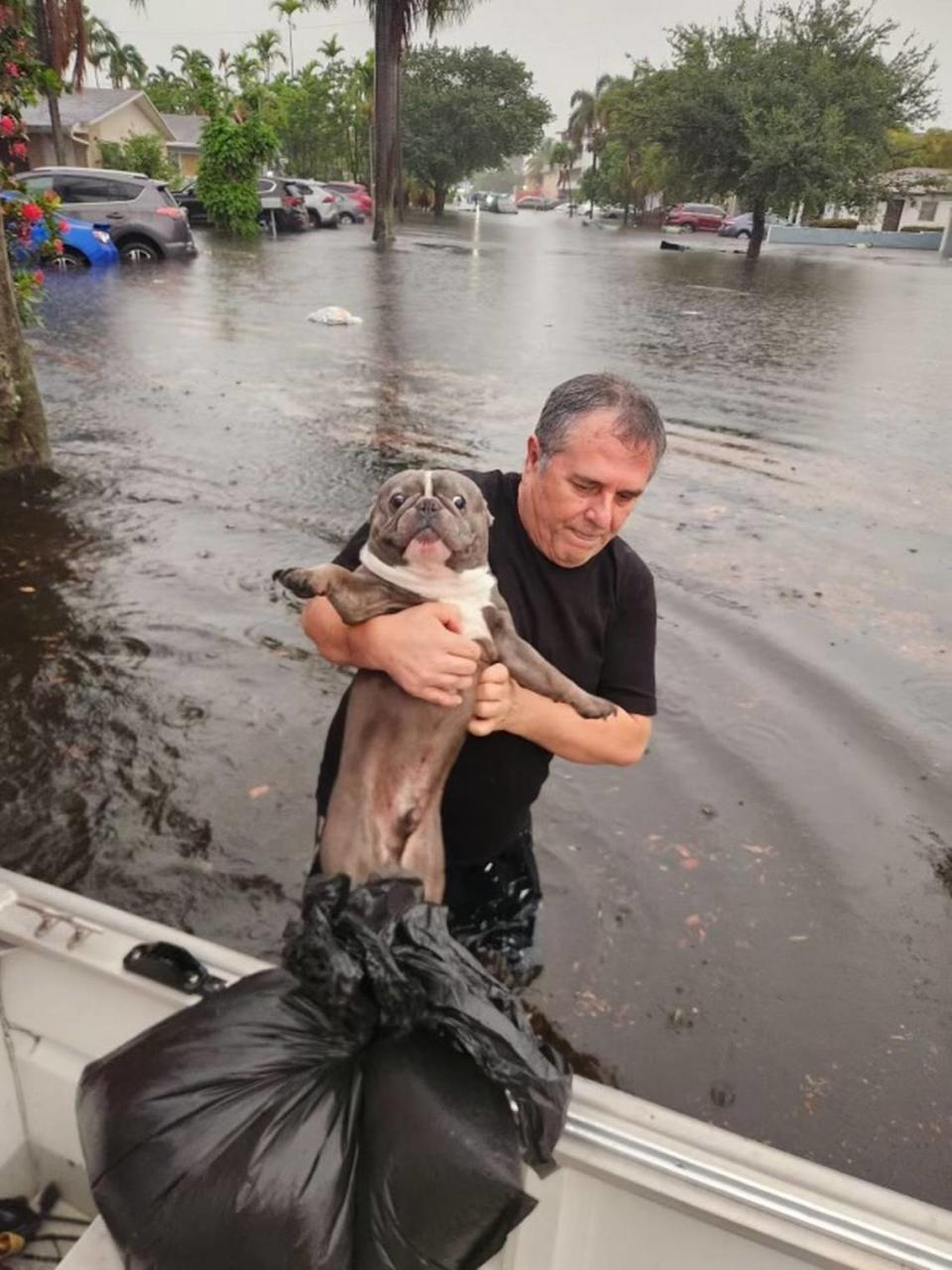 Broward Sheriff Fire Rescue received 174 calls alone from Hallandale Beach Wednesday, June, 13, 2024 that resulted in rescues. One of the people rescued was a dog.