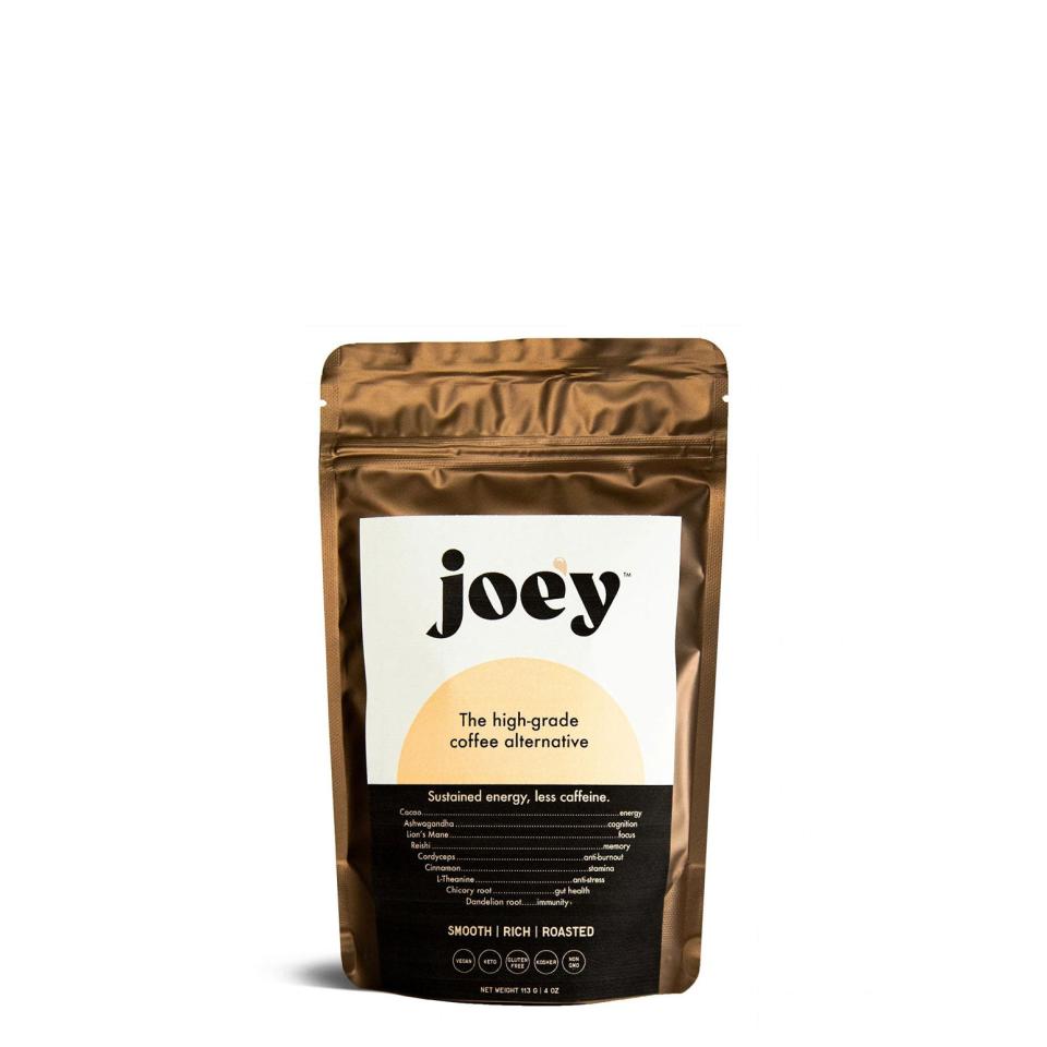 <p><a href="https://www.drinkjoey.com/products/joey" rel="nofollow noopener" target="_blank" data-ylk="slk:Shop Now;elm:context_link;itc:0;sec:content-canvas" class="link ">Shop Now</a></p><p>Coffee Alternative </p><p>drinkjoey.com</p><p>$20.00</p>