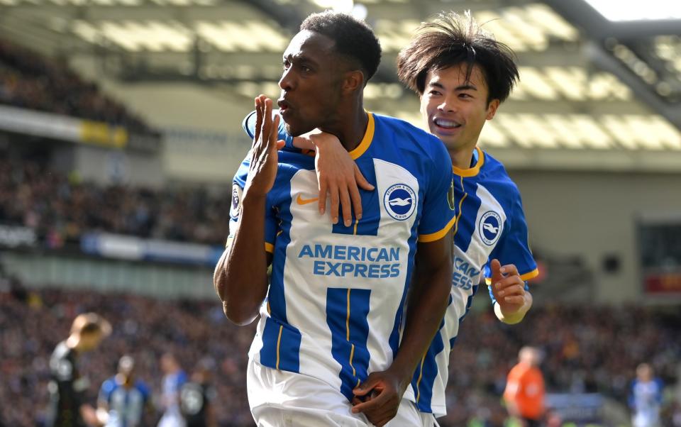 Danny Welbeck celebrates scoring against Brentford - Getty Images/Justin Setterfield